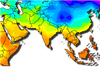 Map of Southern Asia